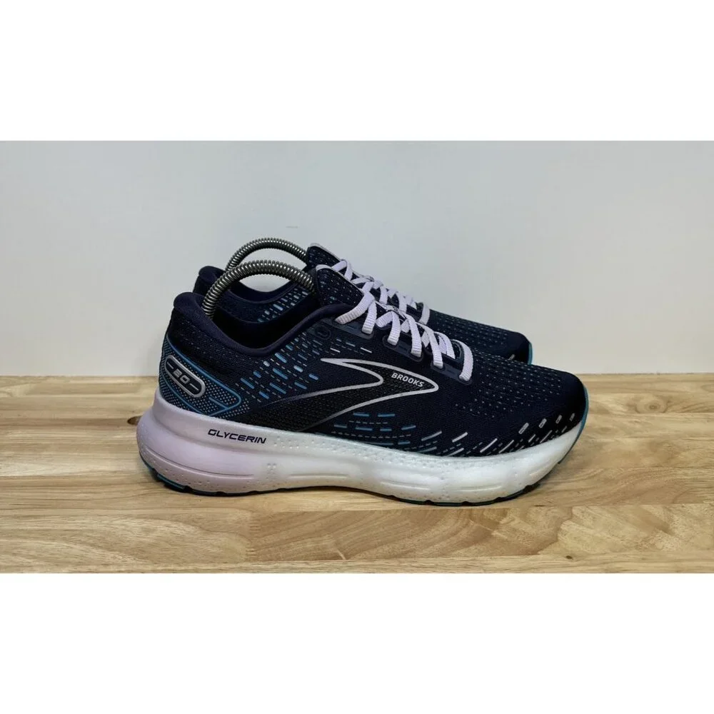 Brooks Glycerin 20 Women's Size 9 B Blue Running Shoes Sneakers 1203691B499